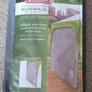 *NEW* Coleman Instant 10x10 Canopy Sunwall One Side Shade and Weather Protection
